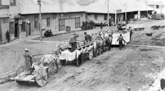 Parade, Dawson City, c1910.