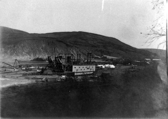 Marion Steam Shovel Company Dredges under construction in the Klondike Valley, c1913.