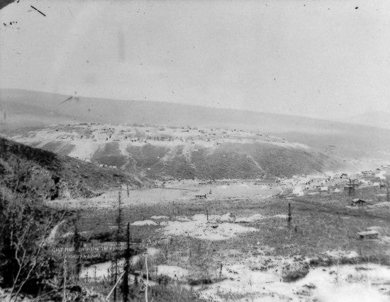 Gold Hill Showing The Forks, c1913.