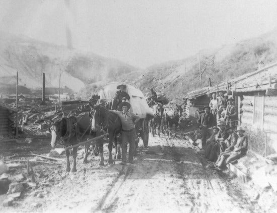 Travelling by Wagon, c1913.