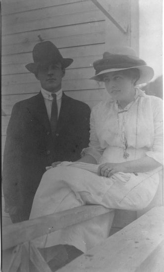Edna Sherbeck and Vic, c1913.