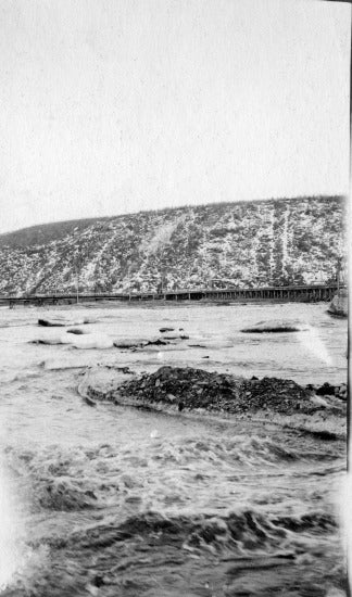 Klondike Mines Railway Bridge, c1913.