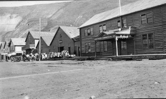 Northern Commercial Company building and warehouses, c1913.