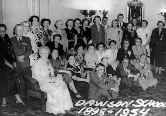 Dawson School Reunion, 1898-1954.