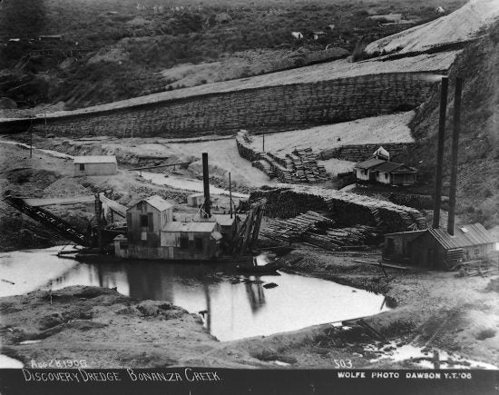 Discovery Dredge Bonanza Creek, August 28, 1906.