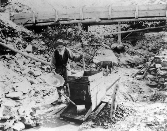 Gold Mining, c1915.