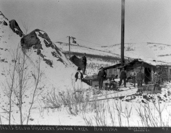 No. 15 Below Discovery Sulphur Creek, April 17, 1914.