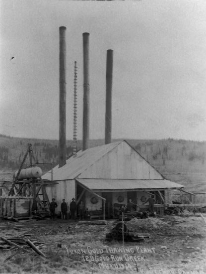 Yukon Gold Thawing Plant 12 Below Gold Run Creek, May 11, 1914.