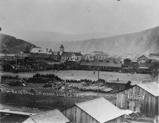 Baseball Game at Fort Herchmer, Dawson City, July 25, 1903