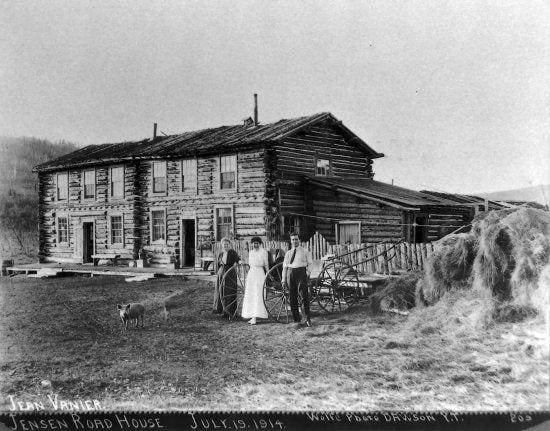 Jean Vanier at the Jensen Roadhouse, July 19, 1914.