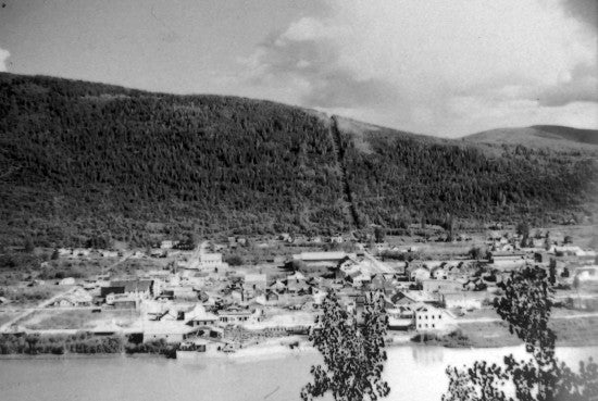Dawson City from West Dawson, c1960.