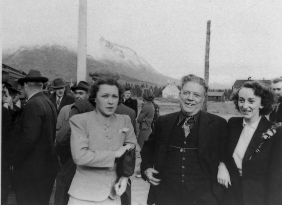 Portrait at a Train Station, c1939.