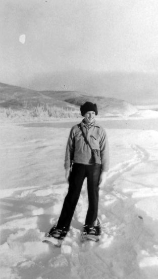 Portrait on Snow Shoes, c1939.