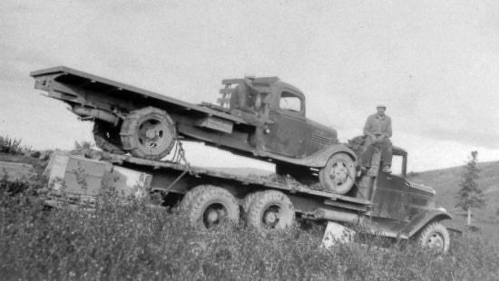 Loaded Flatbed, c1939.