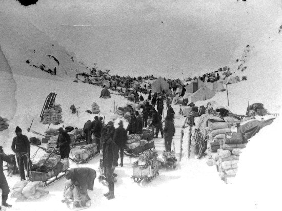 En Route to the Klondike Gold Fields, 1898