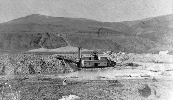 Yukon Gold Company Dredge in the Klondike Valley, May 15, 1909.