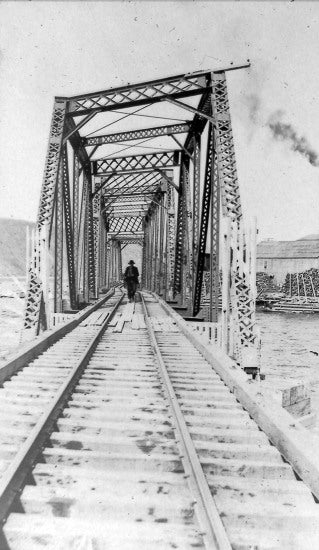 Klondike Mines Railway Bridge, May 10, 1909.