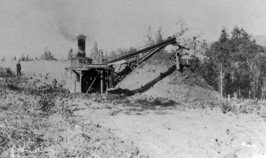 Steam Shovel on the Yukon Ditch, c1908.