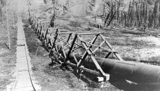 Yukon Ditch System, c1908.