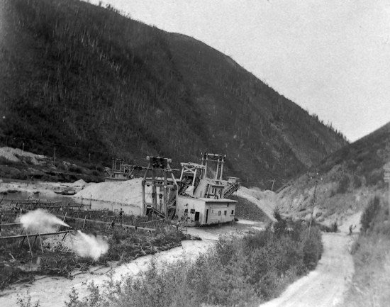 Yukon Gold Company Dredges, c1910.