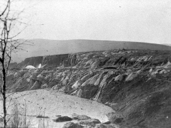 Yukon Gold Company Hydraulic Mining Operation, c1910.