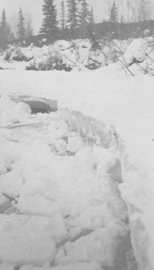 Edge of a Glacier, c1910.