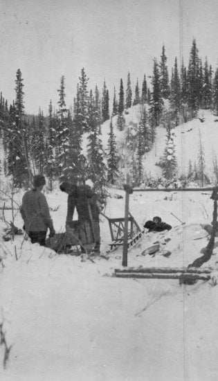 Winter Mining Operation, c1910.