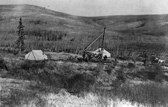 Drilling Camp, Cruger Concession, c1912.
