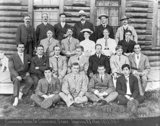 Canadian Bank of Commerce Staff Dawson,YT,  August 16, 1907.