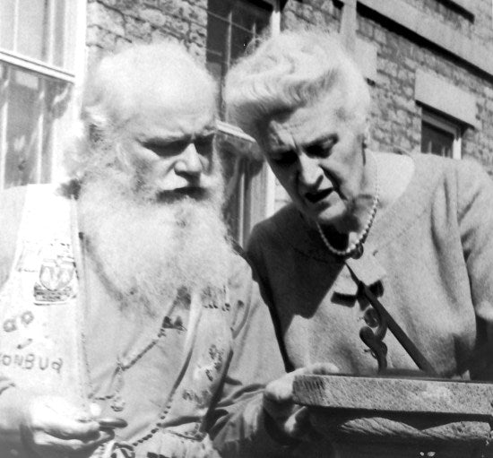 Bud Fisher and Madame Vanier, c1975.
