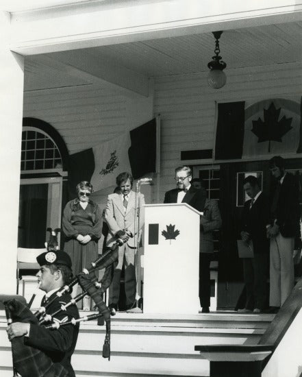 Plaque Ceremony, Commissioner's Residence, 1975.