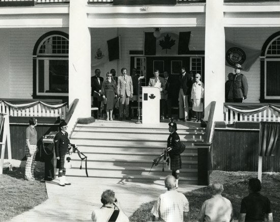 Plaque Ceremony, Commissioner's Residence, 1975.