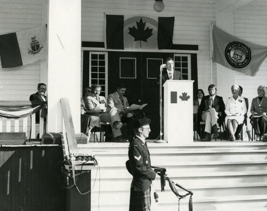 Plaque Ceremony, Commissioner's Residence, 1975