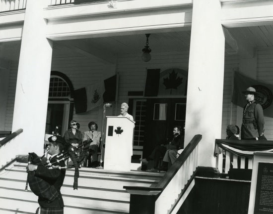 Plaque Ceremony, Commissioner's Residence, 1975.