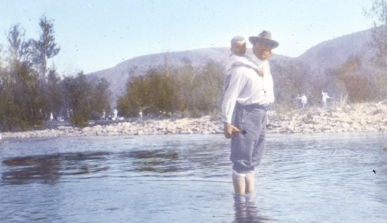 Portrait in a Creek, c1940.