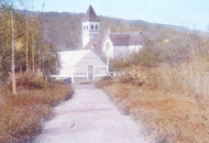 Greenhouse and Grounds of the Commissioner's Residence, c1940.