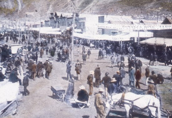 Street Scene in Dawson, July 1899.