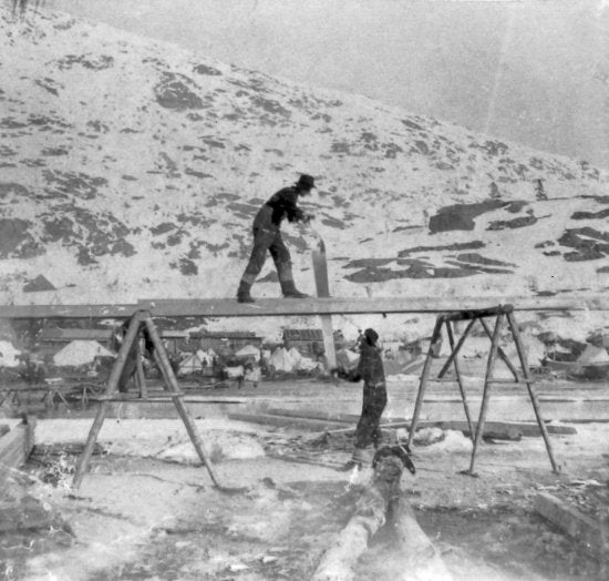 Whipsawing Lumber, 1898.