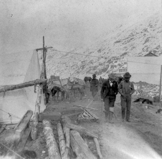 Lake Bennett Camp, 1898.