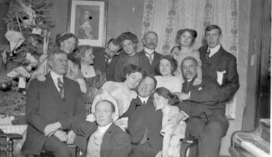 Group Portrait at New Year's Party, 1912.