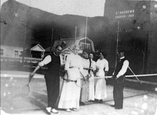 Playing Tennis, c1912.