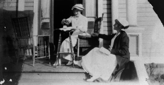 Pink Tea at Nurses Residence, 1905.