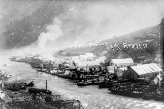Waterfront, Lake Bennett, 1899.
