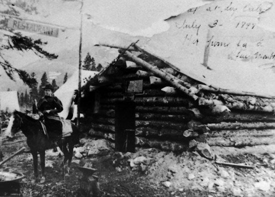 Florence Hartshorn, Log Cabin, July 3, 1898