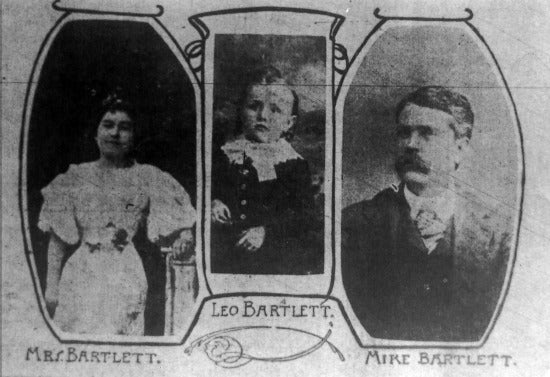 Mollie, Leo and Mike Bartlett, c1902.