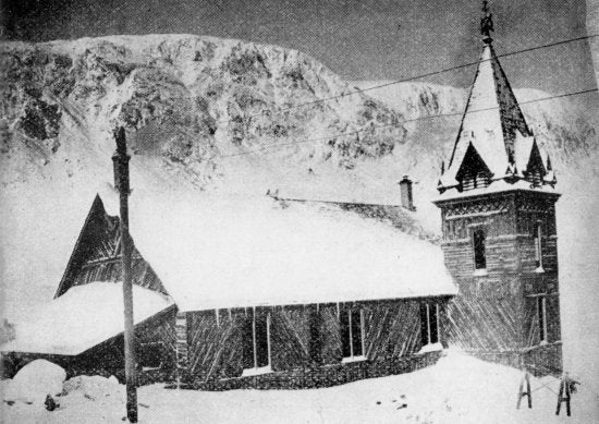 St. Andrew's Presbyterian Church, Lake Bennett, c1898.