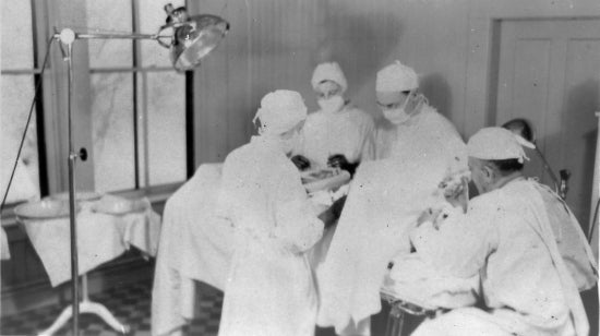 Operating Theatre, St. Mary's Hospital, c1948.