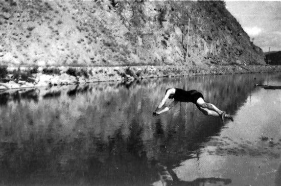 Diving, c1912.