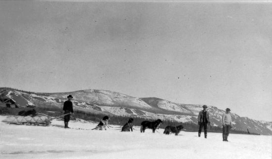 Travelling in Winter, c1915.