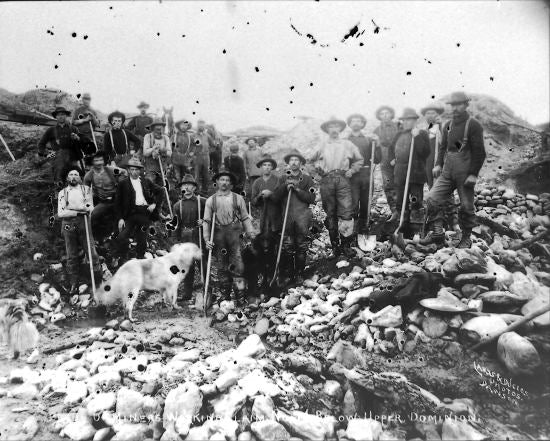 Miners Working a Claim, c1899.
